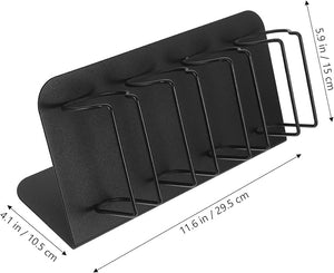 Alipis Hairdressing Tool Storage Rack Stainless Steel Hair Trimmer Stand Barber Station Organizer Tabletop Razor Holder Shelf Holders Clipper Guard Racks for Barbers Salon Appliance