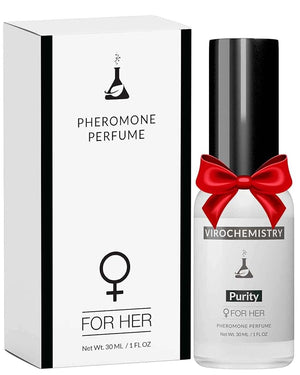 Pheromones For Women (Purity) - Elegant Ultra Strength Organic Fragrance Body Perfume Spray (1 Fl. Oz Spray) (Human Grade Pheromones to Attract Men)