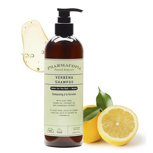 Pharmacopia Verbena Shampoo - Natural Hair Care with Plant Based &amp Organic Ingredients Aloe Vera Jojoba Oil Coconut Oil and Chamomile Extract - Vegan Cruelty Free No Parabens or Sulfates 16