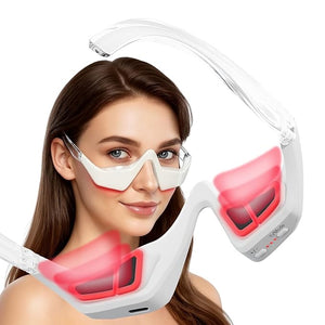 Red Light Therapy Eye Massager for Dark Circles and Puffiness Portable Eye Care Device with 3 Modes for Wrinkles &amp Anti-Aging Ideal for Daily Skincare Routines