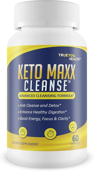 Keto Maxx Cleanse - Keto Friendly Cleanser - Aids Cleanse &amp Detox - Full Body Cleanse Colon Cleanse &amp Liver Cleanse Support - Promote Healthy Digestion - Boost Energy Focus &amp Mental Cl