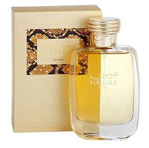RASASI Hawas For Her - Eau de Parfum 100ML (3.4 OZ) - Premium Arabian Perfume For Women A Signature Women Perfume Long-Lasting Fragrance For All Day Freshness Ideal Gift For Women for any Occasion