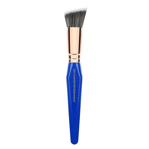 Bdellium Tools Professional Makeup Brush - Golden Triangle 956 Slanted Precision Kabuki - With All Vegan and Soft Synthetic Fibers For Perfect Complexion (Blue 1pc)