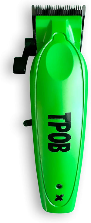 TPOB X Digital Brushless 6800rpm Metal Professional Hair Clippers for Men XO Combination Fade/Taper Blade Cordless Rechargeable Clippers (X Clipper Green)