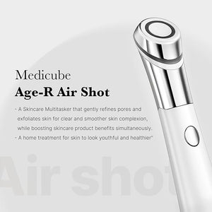 Medicube Age-R ATS Air Shot - Microneedling Pore Tightening Skin Care Device for Enhanced Absorption Pore Refinement and Smoother Skin Texture - Exfoliation Skin Rejuvenation - Korean Skin Care