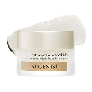 Algenist Triple Algae Eye Renewal Balm - Hydrating Vegan Eye Cream with Caffeine Alguronic Acid &amp Vitamin E to Help Reduce Dark Circles Puffiness Fine Lines &amp Wrinkles - Travel Size (0.5 oz