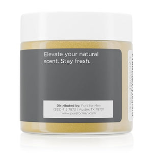 Pure for Men Bum Balm | Raw Lotion for Men | All Purpose Skin Hydration and Deodorizing Balm | Raw Shea Butter Mint and Clove | 3.8 oz.