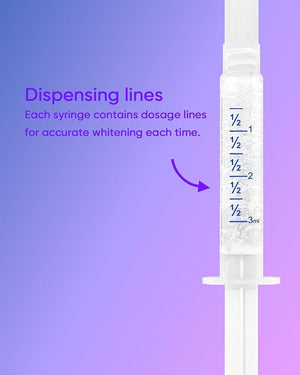 MySmile 4Pcs 35% Non-Sensitive Teeth Whitening Gel Refill Pack Kit for Whitening Teeth - Effective Painless Carbamide Peroxide Enamel Safety Mint Flavor Teeth Whitener(Not Include LED Mouth Tray)