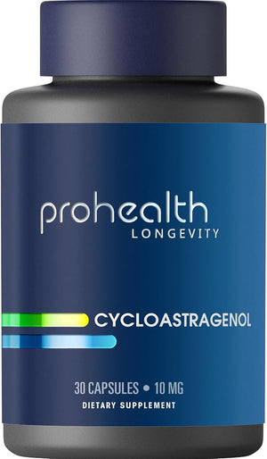 ProHealth Cycloastragenol Supplement 10 mg per Serving | Science-Backed to Support Telomere Length DNA Structure &amp Healthy Aging | Third-Party Tested for Purity &amp Quality
