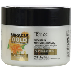 Tahe Miracle Gold Frizz Control Mask for Thick Hair 300 ml