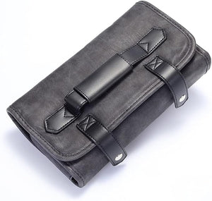 PERFEHAIR Professional Hair Stylist Scissor Cases - Hair Cutting Barber Grooming Shear Tools Holder Pouch Carrying Bag PU Synthetic Leather Black