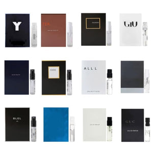 Men's Cologne Sampler Set 12 Luxury Fragrance Samples Designer Travel Size Perfume Gift for Men High End Brands Sampler Vials