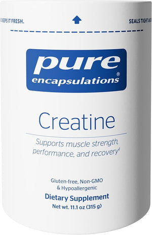 Pure Encapsulations Creatine - Creatine Supplement - Muscle Strength, Performance &amp; Recovery - Pre-Workout Recovery Powder - Gluten-Free, Non-GMO &amp; Hypoallergenic - 315 g (60 Servings)