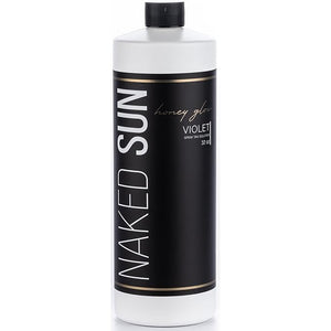 Naked Sun Honey Glow Violet Spray Tan Solution - 32 oz Airbrush Sunless Self Tanning Spray