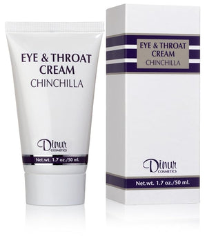 Dinur Cosmetics Chinchilla Eye &amp Throat Cream Reduces Fine Lines Wrinkles Puffy Eyes &amp Under Eye Dark Circles Penetrates Delicate Skin for Men &amp Women 1.7 oz. 50 ml