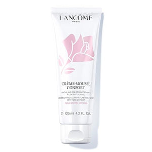 Lanc?me Cr?me Mousse Confort Foaming Facial Cleanser - Comforting Cream Cleanser &amp Makeup Remover - with Rosehip Oil - 4.2 Fl Oz