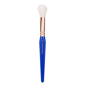 Bdellium Tools Professional Makeup Brush - Golden Triangle 942 Slanted Contour - With All Vegan and Soft Synthetic Fibers For Adding Dimension to the Face (Blue 1pc)