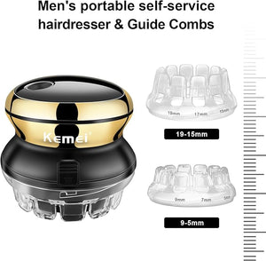 KEMEI Hair Clipper for Self-Haircut Rotary Blades Quick Cut Hair Clippers Personal Cordless Electric Trimmer USB Rechargeable Wireless Hair Cut Machine with LED Display KM-887