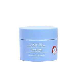 First Aid Beauty - Hydrating Dewy Gel Cream Lightweight Oil-Free Facial Moisturizer with Hyaluronic Acid and Ceramides Helps Reduce Excess Oil Build Up &amp Improve Skins Hydration 1.9 FL oz