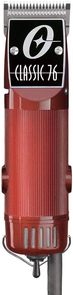 Oster Professional Hair Clippers Classic 76 for Barbers and Hair Cutting with Detachable Blade Burgundy