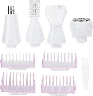 Epilators Hair Removal for Women, Electric Body Depilator 5-in-1 USB Rechargeable with Multiple Attachments Hair Removal Device for Full Body and Hair Removal