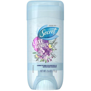 Secret Anti-Perspirant Deodorant Clear Gel Luxe Lavender 2.7 oz (Pack of 10)