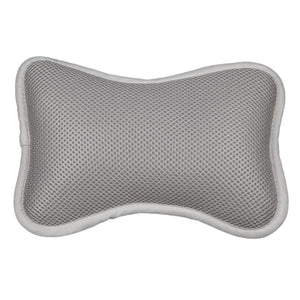 SUPVOX Bath Pillow Bathtub Spa Pillow with Non Slip Suction Cups for Bathtub Bathroom Spa Cushion Head Neck Back Support (Grey)