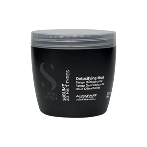 Alfaparf Milano Semi Di Lino Sublime Detoxifying Deep Cleansing Mud Treatment - Safe on Color Treated Hair - Clay-Based Detox for Hair - Professional Salon Quality - 21.1 oz.