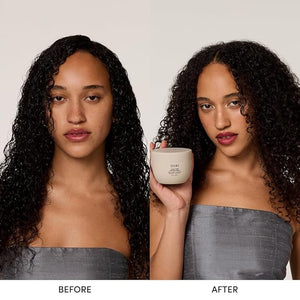 OUAI Thick Hair Mask - Treatment Masque with Almond Oil Olive Oil &amp Hydrolyzed Keratin to Restore Damaged Hair - Phthalate &amp Paraben Free Masque (3.4 Oz)