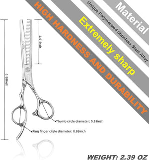 High-end Professional Hair Thinning Scissors Hair Cutting Teeth Shears Barber Hairdressing Texturizing Scissor Extremely Very Sharp 6 Inch Stainless Steel Alloy For MenWomenSalon &amp Home