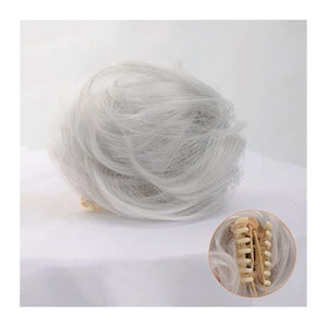 Hair Buns Hair Piece 2 Pack Cat Ears Hair Bun Synthetic Donut Bun Claw Clip Messy Bun Ponytail Hair Extension Wig Women Hair Accessories Hair Accessories For Girls (Color : D)