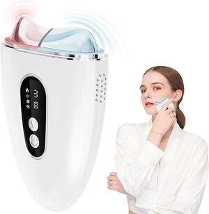 Electric Gua Sha Facial Tool Upgraded Hot&ampCold Dual-Mode Face Neck Massager Face Sculpting Tool/Lift Device -Heated&ampIce &ampVibration&ampRed Massager Anti-Aging&ampWrinkles Puffiness D