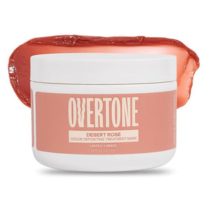 Overtone Semi Permanent Hair Color Conditioner Desert Rose 8 oz Nourishing Damage-Free Color Depositing Mask for All Hair Types with Shea Butter &amp Coconut Oil Vegan &amp Cruelty-Free
