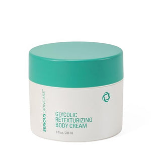Serious Skincare - Glycolic Firming Retexturizing Body Cream - Moisturizing - Hydrating for Dry Skin - BODY FIT¢â - For Crepey and Sagging Skin - Gentle Exfoliation for Smoother Skin - 8 Fl. Oz.