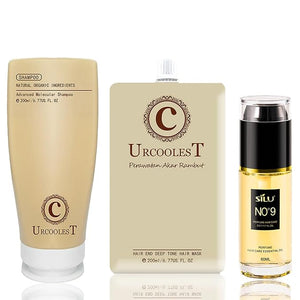 Magical Hair Mask Molecular Repair Hairmask 200ML Advanced Molecular Deep Conditioning Hydrating Conditioner for Hydration Treatment (1*Shampoo + 1*Hair Mask + 1*Hair Essential Oil)