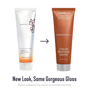 Madison Reed Color Reviving Gloss Cannella - Copper Semi-Permanent Hair Dye Enhances Hair Color &amp Corrects Tone Adds Brilliant Shine Keratin &amp Argan Oil 4 Fl Oz (118 mL)