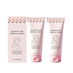 Hair Removal Cream,No Shave Hair Remover for Women,Moisturizes and Nurtures Skin,Fast and Gentle,Leaving it Soft and Protected after Hair Removal,Full Body hair removal (2PC)