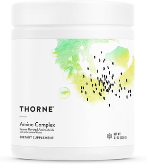 THORNE - Amino Complex - Clinically-Validated EAA and BCAA Powder for Pre or Post-Workout - Promotes Lean Muscle Mass &amp; Exercise Recovery* - NSF Certified for Sport - 30 Servings - 8.1 Oz - Lemon