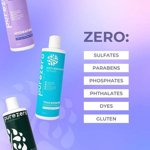 Purezero Curl Cream Enhances Curl Definition Moisturizes and Hydrates Reduces Frizz Reduces Breakage Zero Sulfates Parabens Dyes100% Vegan &amp Cruelty Free (6oz 2 Pack)