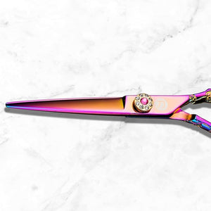Saki Shears Kohana Professional Pink Hair Cutting Scissors - Sharp Hairdresser Shears With Pink Titanium Finish - Japanese 440C Steel