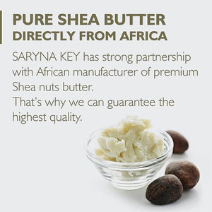 Saryna Key Damage Repair Treatment Butter Mask - African Shea Butter for Dry Hair Treatment - Rejuvenating Butter Moisturizer with Natural Keratin and Vitamins A E F (500ml/16.9oz + Hand Cream)