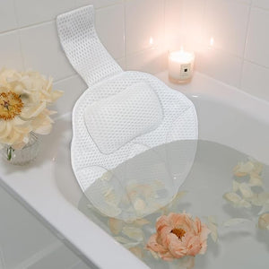 Luxury Oversized Bath Tub Pillow Fits All Bathtubs Secure Support for HeadNeckand Back RestRelaxing Spa Gifts for WomenExtra Thick &amp SoftAnti-Slip Suction CupsWashable