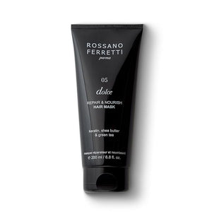 Rossano Ferretti Dolce Nourishing Mask, Hydrates Dry, Damaged Hair with Hyaluronic Acid | Silky, Soft, Shiny | Paraben Free, Luxury, Vegan | 6.8 Fl Oz