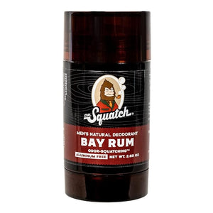 Dr. Squatch Natural Deodorant for Men ? Odor-Squatching Men's Deodorant Aluminum Free - Bay Rum 2.65 oz (1 Pack)