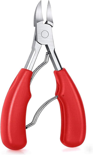 Nail Clippers Ingrown Toenail Podiatry Correction Nippers Cuticle Cutters Cut Paronychia Pedicure Hand Foot Care Tool(Red Clipper)