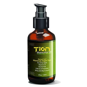 Tion MorocVita Hair Treatment Oil - Natural Organic Argan Oil for all hair types 4.0 Oz / 120ml | TionHair