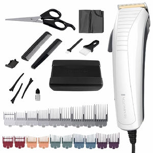 Remington DIY Fade Titanium Haircut 24-Piece-Kit with Japanese Grade Steel Blades 19 Precision Combs to Easily Blend &amp Fade Hair for a Variety of Styles Easy Maintenance and Cleaning