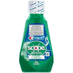 Scope Mouthwash Classic Mint Travel Size 1.2 Ounces each (Value Pack Of 48)
