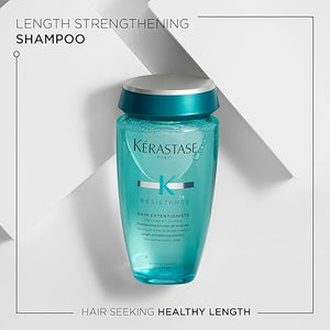 Kerastase Resistance Bain Extentioniste Shampoo - Length Strengthening Shampoo For Damaged Hair Protects Hair and Scalp from External Aggressors