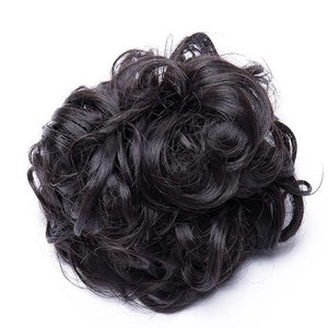 Hair Accessories 80cm Women's Synthetic Bun Messy Bun with Elastic Band Hair Bun Curl Wig Ponytail Extension Hair Extensions Wig Hair Pieces For Women(Dark brown)
